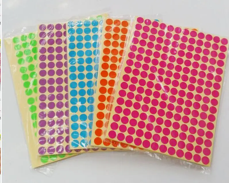 13 мм этикетка цветная бирка наклейка кружок пустая самоклеющаяся наклейка маркировочный Круг круглая наклейка s ценники метки