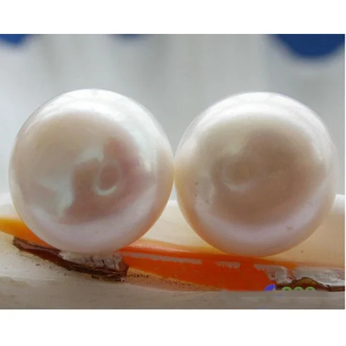 Perfect Natural Pearl Earrings,Huge Size AA 13-14mm White Color Round Freshwater Pearl Earrings,Luck Women Pearl Jewellery Perfect Natural Pearl Earrings,Huge Size AA 13-14mm White Color Round Freshwater Pearl Earrings,Luck Women Pearl Jewellery
