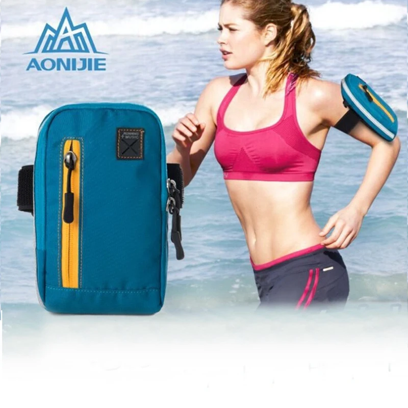 

AONIJIE New Outdoor Running Bags Waterproof Arm Bag For iPhone 7 6 6s Plus Arm Belt Sports Bags For Samsung S6 S7 Edge Waist Bag