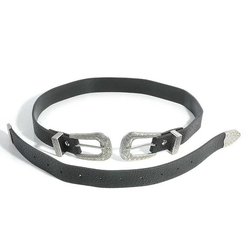 Wink Gal Fashion Female Vintage Strap Metal Pin Buckle Jeans Designer Leather Belt For Women