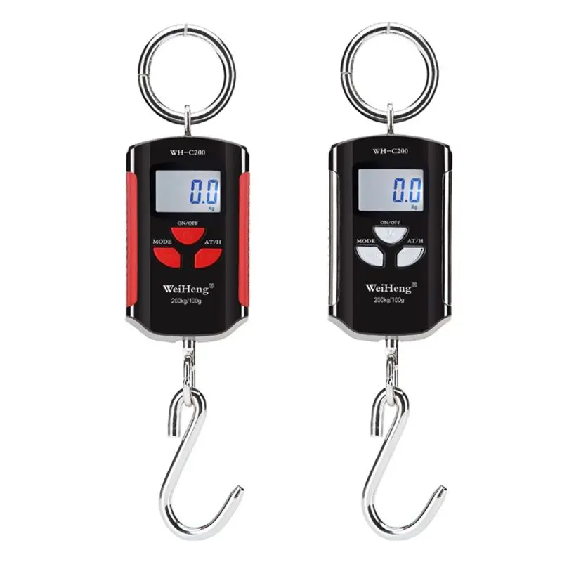 

200kg 400lb Mini Crane Scale Heavy Duty Digital Hanging Scales LCD w/ Backlight