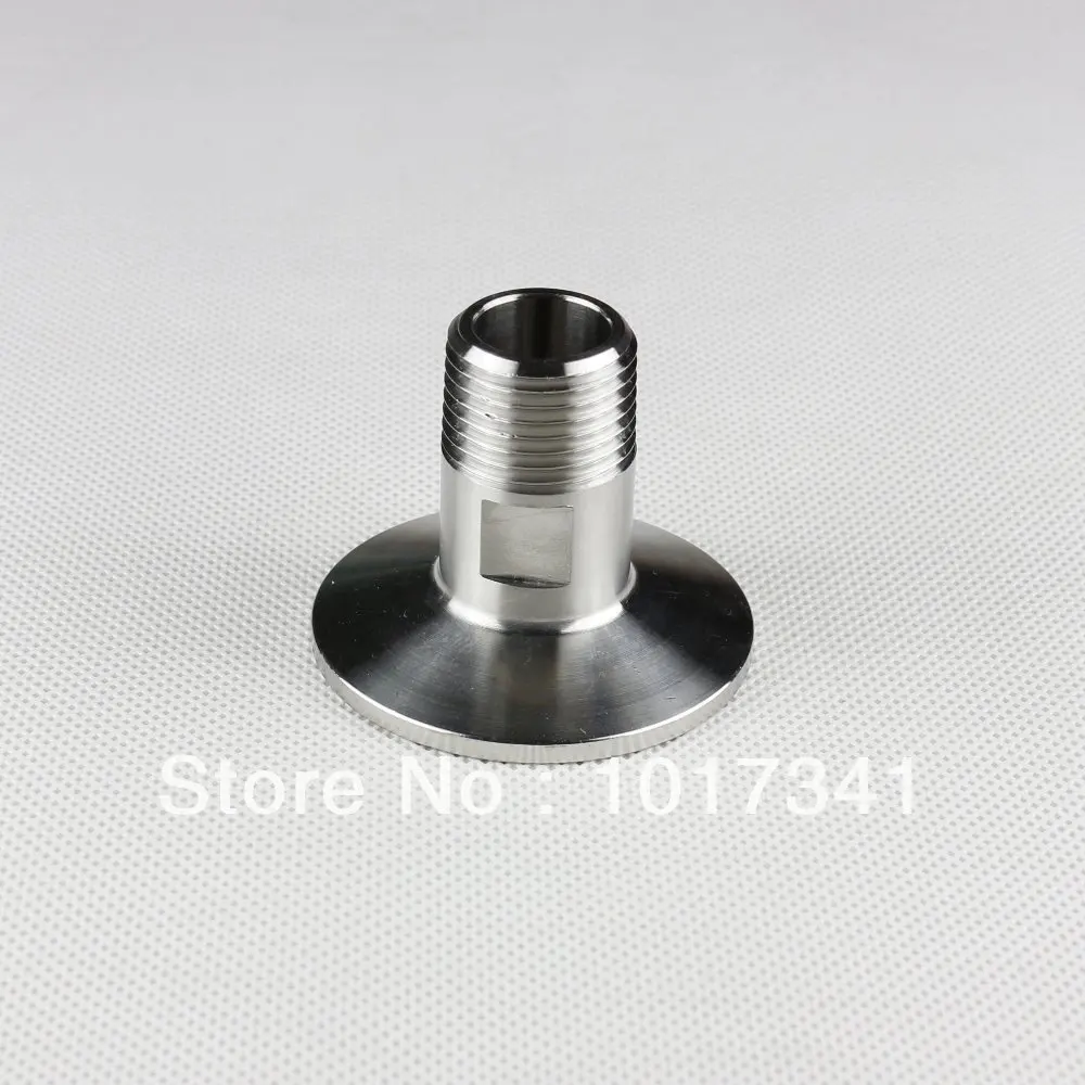 

1.5" TC x 1/2" MPT, Stainless Steel 304, 3A Standard, Homebrew Clover Fitting