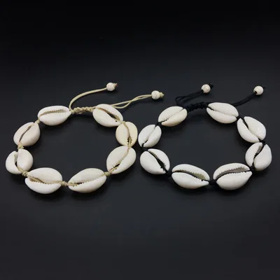 

CHICVIE Trendy Snail Shell Bracelets Bangles For Women Charm Rope Cowrie Sea Shell Bracelet Bohemian Jewelry Bracelets SBR190094