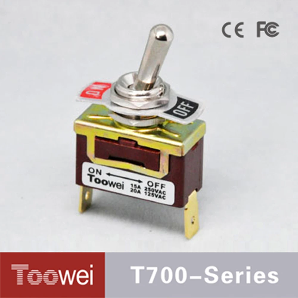 Toowei 2p (ON) OFF momentary toggle switch with Quick connect terminal
