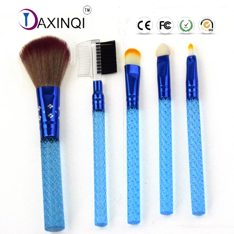 

DAXINQI Mini portable 5pcs makeup brushes set foundation brush eyebrow pinceis blusher lip maquiagem with 4 choices