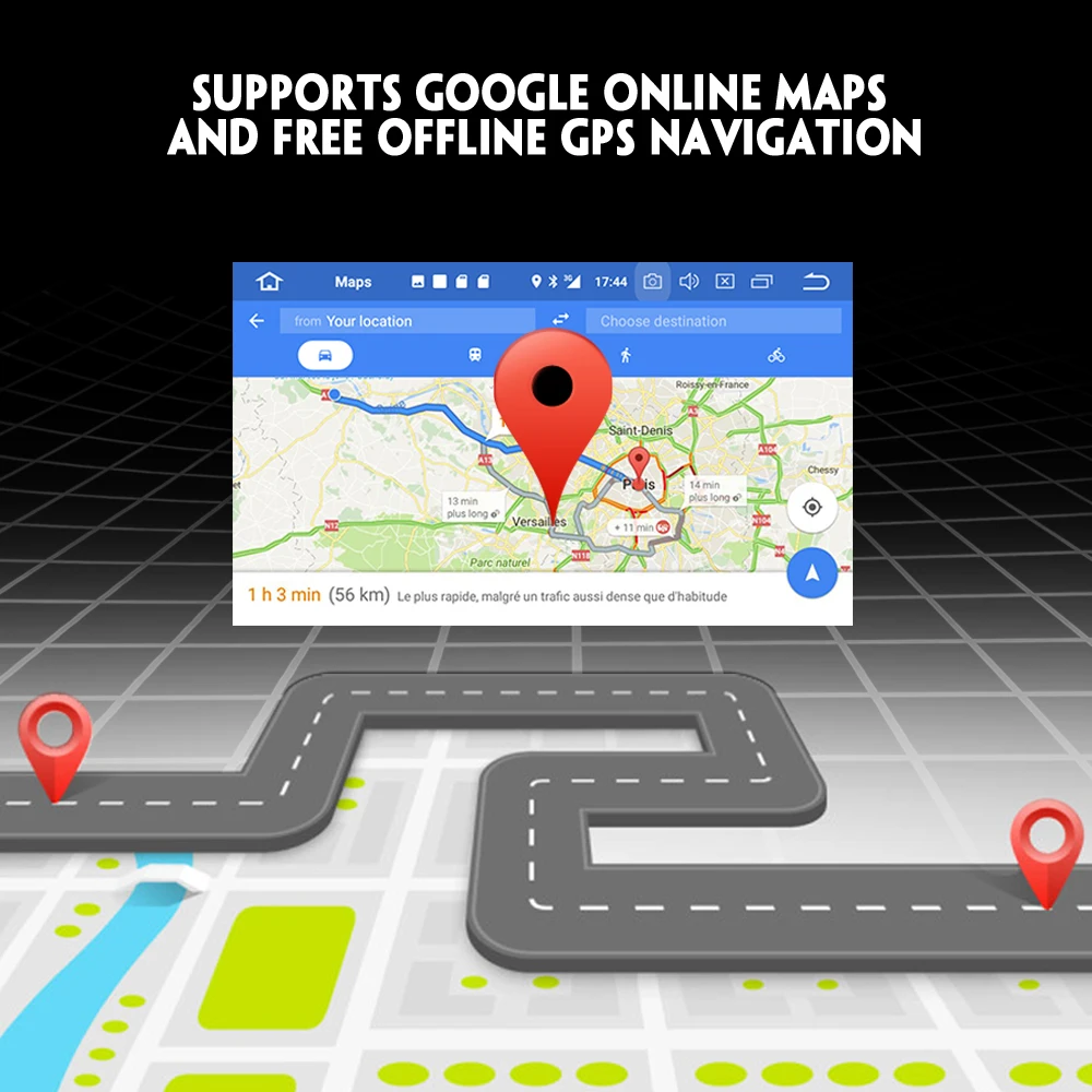 Автомагнитола 9 дюймов Android 8 0 навигация DAB + BT Wi Fi GPS радио OBD автомобильный
