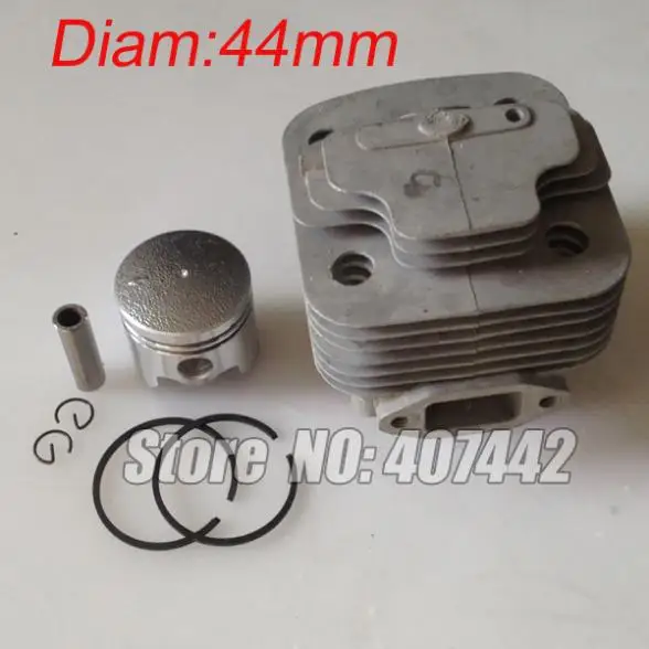 1x CG520 52CC 44F 5 набор поршней цилиндра кустореза двигателя 44 мм|cylinder piston kit|engine brush