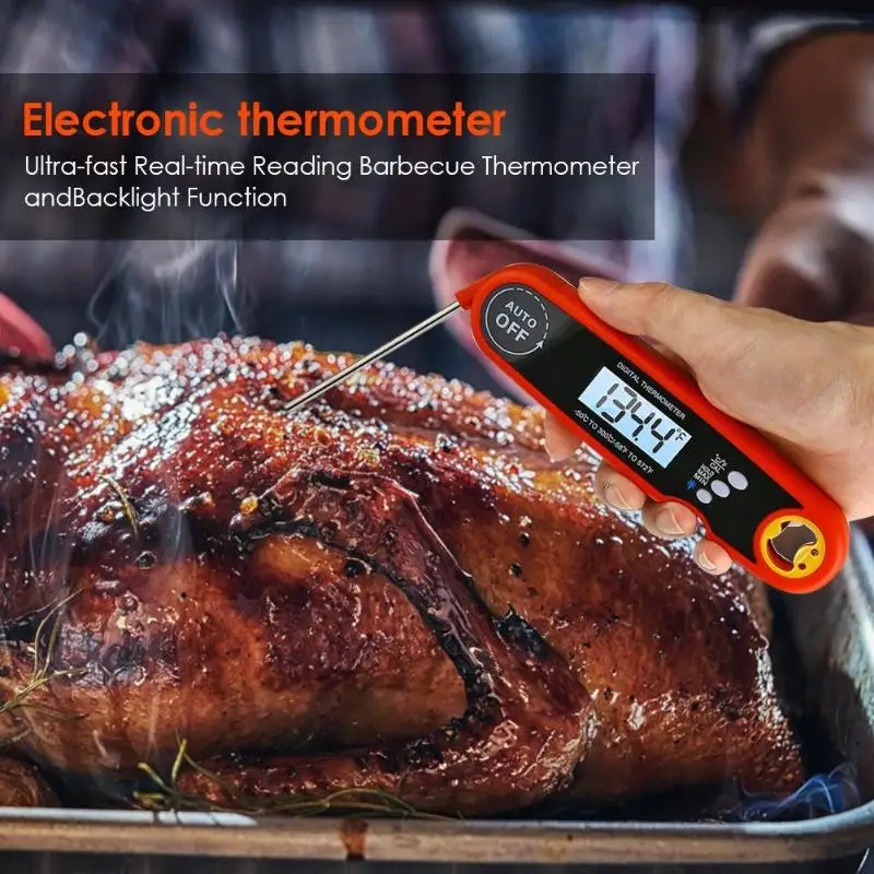 Digital Meat Thermometer BBQ Waterproof Kitchen Oven Cooking Food Thermometer