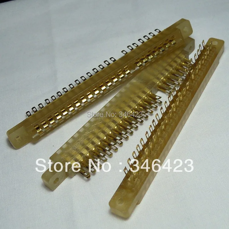 3.96 cy401 44p printed board socket pcb slot double connector gold