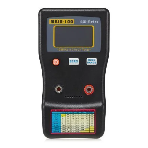 

MESR-100 Auto Ranging in Circuit ESR Capacitor / Low Ohm Meter Up to 0.001 to 100R, Support in Circuit Testing Black+Orange