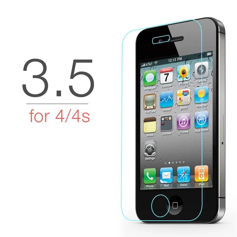 9H 2.5D Tmepered glass screen protector for iphone 4 4s