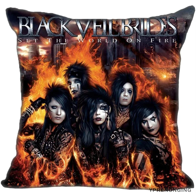 Best Custom black_veil_brides(2)@ Наволочка на подушку, спальня домашний квадратный наволочка на молнии(одна сторона)#190404-01-79