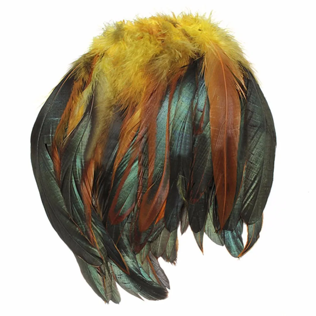 DIY Sale 100pcs / lot cheap pheasant feather, 5-8inch13-20cm, natural color rooster feathers DIY chicken feather jewelry plume