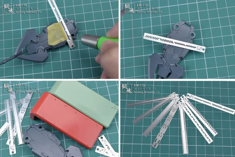 Травление деталей для Gundam Scribing шаблонов AW110 фото-травление листов принять оптом