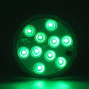 

30pcs/lot 10 LEDs Remote Control RGB LED Submersible Light Wedding Party Decoration