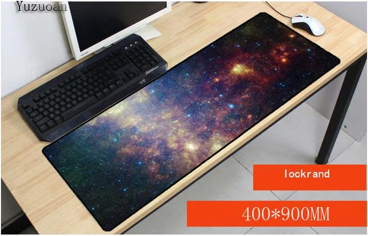  Yuzuoan Mysterious Outer Space Free Shipping Keyboard Gaming MousePads Speed Version For CSGO DOTA 