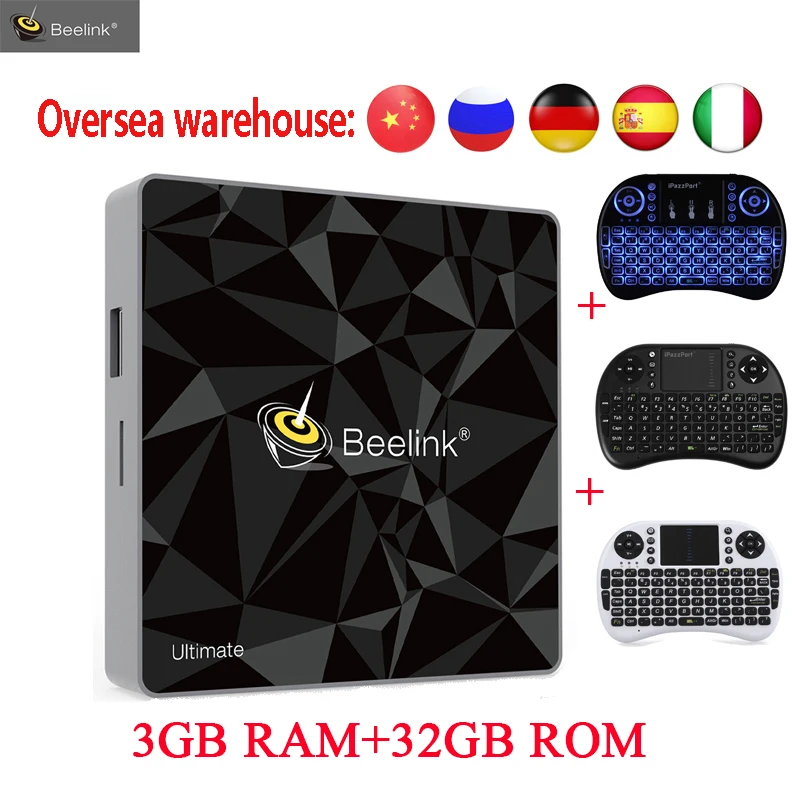 

Beelink GT1 Ultimate 3G 32G TV Box Android 6.0 Amlogic S912 Octa Core Media Player 5G WiFi BT 4.0 Smart Box Set Top Box PK A95X