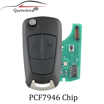 

2 Buttons HU100 Blade Remote Key 433MHz PCF7946 for Vauxhall Opel Vectra C Signum 2002-2008 car key