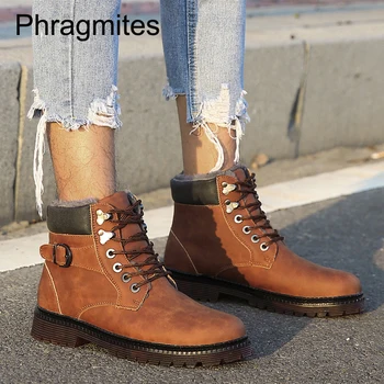 

Phragmites cow leather martin boots fashion buckle mens shoes European winter high quanlity erkek bot brand warm winter shoes