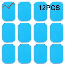 12 шт. гелевые подушечки для EMS, тренажер для похудения, стимулятор мышц бедер, сменный массажер, гелевый пластырь