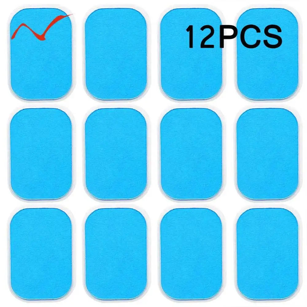 

12Pcs Gel Pads for EMS Abdominal ABS Trainer Weight Loss Hip Muscle Stimulator Exerciser Replacement Massager Gel Patch