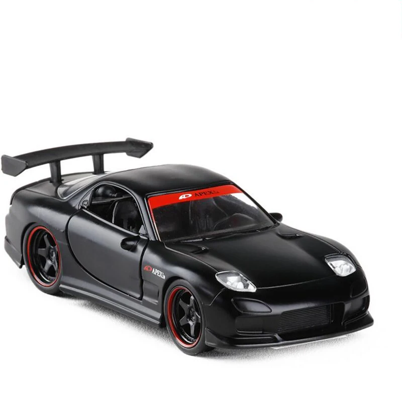 

1/32 Scale Simulation Mazda RX7 Sports Car Alloy Die-casting Model Pull Back Toy Car Toys For Children Birthday Gift