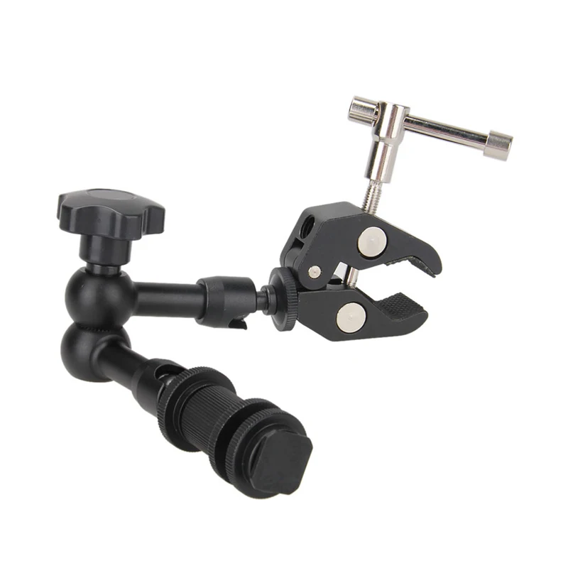 Super Clamp+7 Inch Articulated Magic Arm for Mounting Monitor LED Light LCD Video Flash DSLR Camera Photo studio Accessory | Электроника