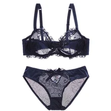 Shaomvmeiwu, вышитый ультра тонкий прозрачный комплект с бюстгальтером, сексуальный супер тонкий дышащий большой размер, не губчатая сетка, нижнее белье