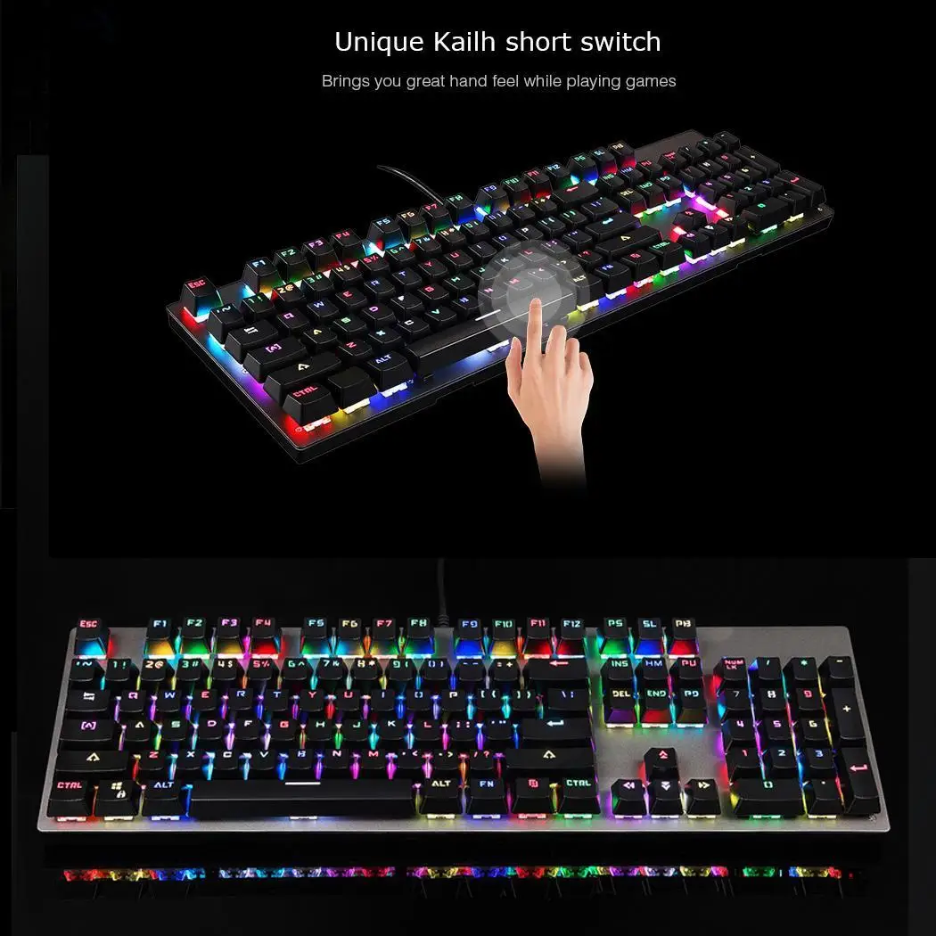 Motospeed CK89 NKRO механическая клавиатура Kailh Box Switch USB Проводная настоящая RGB подсветка