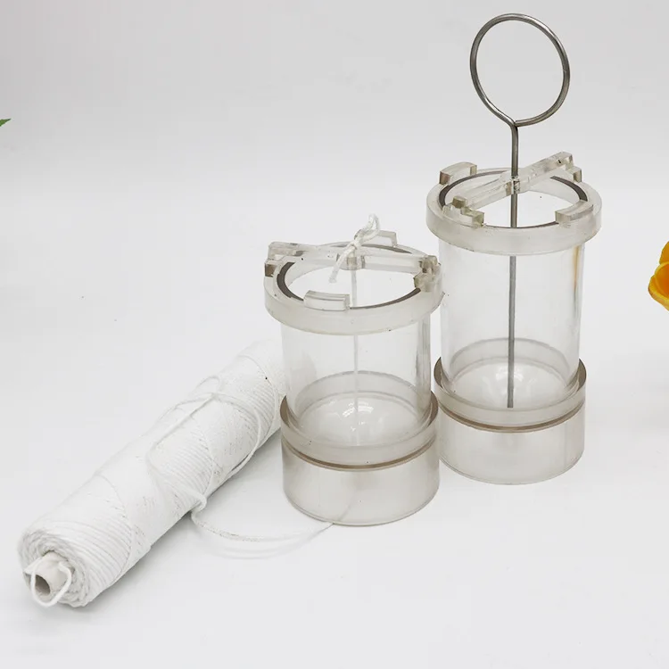 

DIY Wax Candle Mold Model Spire Cylinder Plastic Clear Candle Mould Handmade High Temperature Resistance for Candle Making Craft