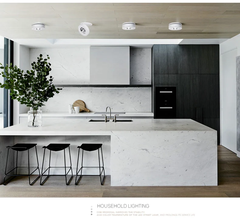 New Arrival Ultrathin Downlight Ceiling Recessed Lighting 220V LED 360-degree Rotational Function LED Lighting Fixtures