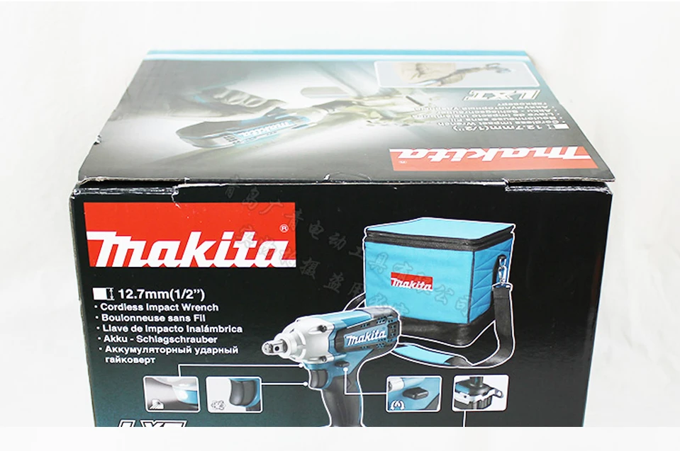 Япония Makita DTW190SFX1 перезаряжаемый Электрический гаечный ключ заряженный двойной/одиночный литиевая батарея ударный гаечный ключ для болтов рукава