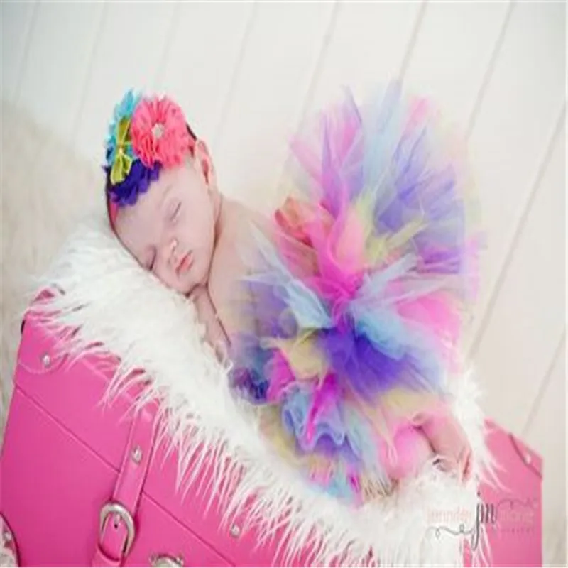 2Pcs Baby Newborn Photography Props Baby Tutu Skirt Photo Props and Flower Headband Hat for Newborn baby Photography Accessories baby boy souvenirs and giveaways	 Baby Souvenirs