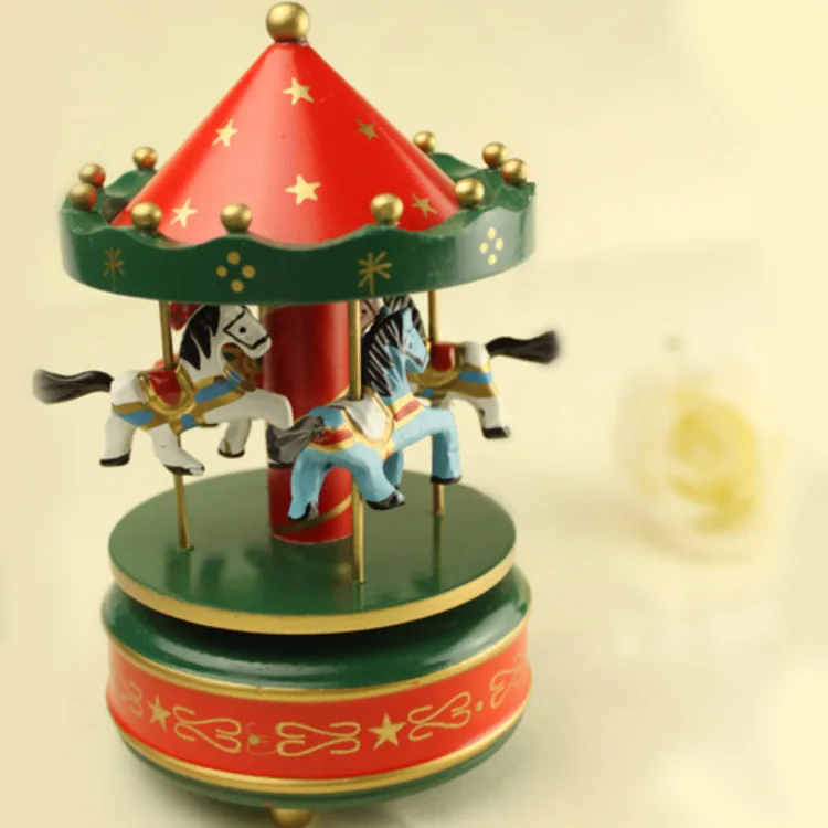 carousel music box merry go round wooden christmas gift carousel music box merry go round wooden christmas gift