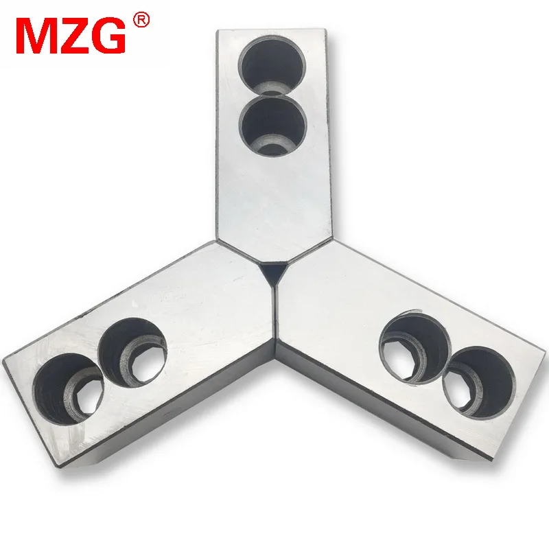 Vente MZG 4 5 6 7 10 12 pouce 120 Degrés Standard Creux Doux Mâchoire pour CNC Tour Chuck De Coupe D usinage outil