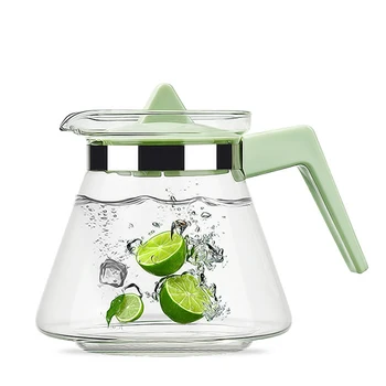 

Creative Glass Water Pot 900ml, Coffee Pot Water Jug,Flower Tea Set Puer kettle Coffee Teapot Convenient Office Teaset