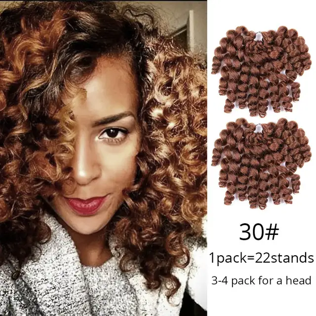 Alileader Products Synthetic Wand Curl Jamaican Bounce Crochet