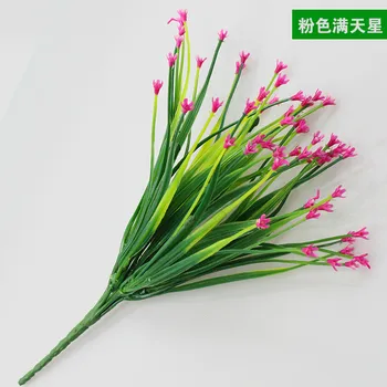 

1 PC Simulation Artificial Gypsophila Living Room Wedding Home Decor plastic flowers Greening indoor setting wall accessories