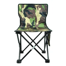 Камуфляж портативный складной стул для пикника Пешие прогулки пляж Сад Открытый Рыбалка Путешествия есть спинка 600D Оксфорд ткань
