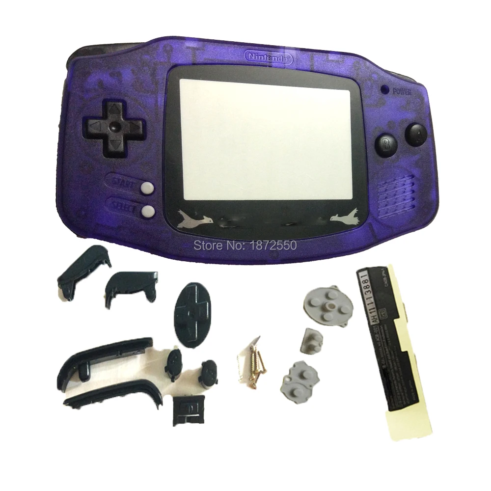 Полный набор Запчасти чехол для gameboyadvance портативной консоли Корпус W/черный Пуговицы гпоб dmg игры В виде ракушки Limited объектив