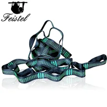 Зеленый три линии гамак ремни аксессуары тросы нагрузки 2000 кг сильный