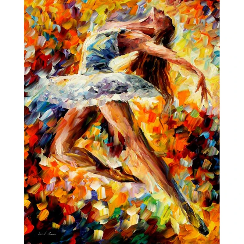 5D DIY full Square/Round Drill diamond painting Cross stitch Beautiful woman dancing Rhinestone embroidery Home Mosaic decor | Дом и сад