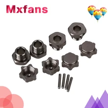 Mxfans 4pcs Titanium Wheel 17mm Hex Hub Nut Pin Alloy for RC 1 8 Buggy Upgrade