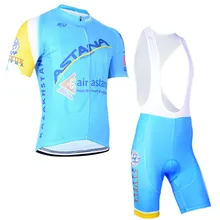 cycling jersey 2016 pro team ASTANA cycling Short sleeve jersey high quality bib shorts sets ropa ciclismo hombre Outdoor Sport