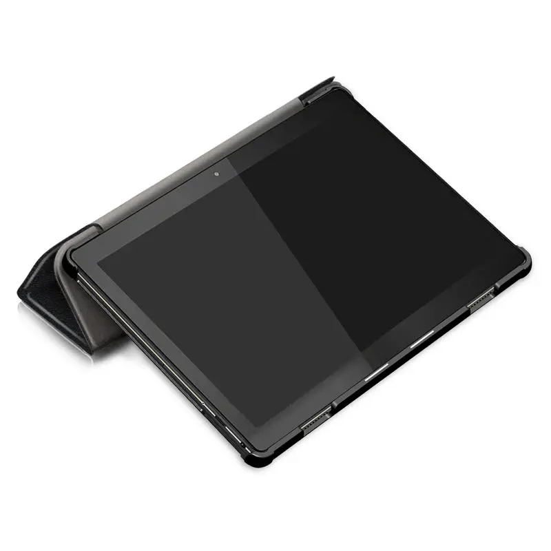 Чехол для lenovo Tab M10 10,1 чехол для планшета Funda TB-X605L TB-X605F тонкий магнитный складной из искусственной кожи чехол с подставкой в виде ракушки+ Защитная пленка на экран+ подставка для ручек