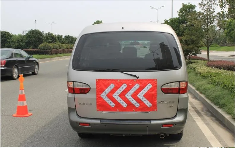 tráfego orientação padrão PVC suctionLED guidepost seta