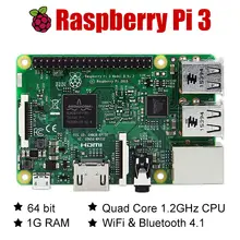 Raspberry Pi 3 Model B ARM Cortex-A53 CPU 1.2GHz 64-Bit Quad-Core 1GB RAM 10 Times B+ Free Shipping