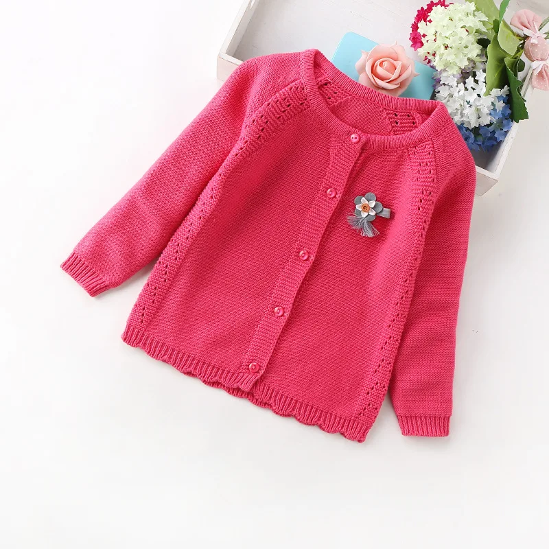 

2018 new fashion girls sweaters 2-5years children sweaters cotton cardigans #88045