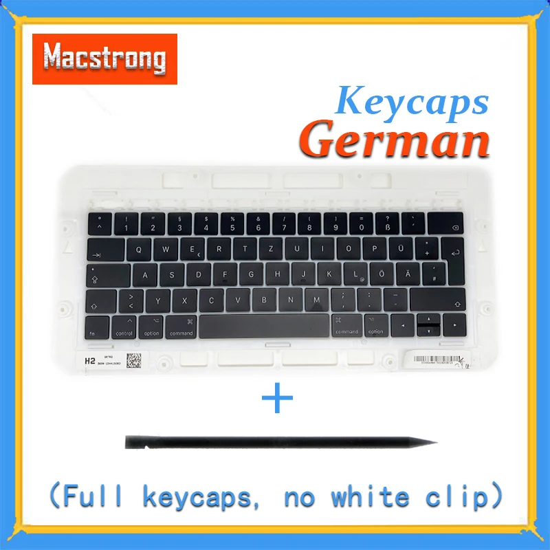 

Original A1706/A1707/A1708 German Keycaps For Macbook Pro/Air 13" 15"A1932/A1990/A1989 DE Keys Replacement Keyboard