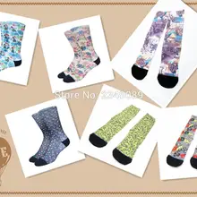 Американский бренд 3D печать чесаные хлопковые мужские носки женские носки для скейтеров